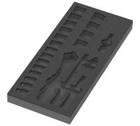 Wera 05137321001 9821 Foam insert 8000 B Zyklop 3/8" ratchet set 1, empty, 172 x 30 x 392 mm