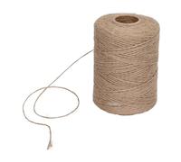 984ft Jute Twine 2Ply 2mm Thin Brown Twine String for Crafts Gift Wrapping Gardening