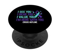 988 Crisis HotlIne Specialist Mental Health Crisis Lifeline PopSockets Adhesive PopGrip
