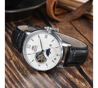 9898 Store Sport Mechanical Automatic Unisex Watch Sun, Moon, Star, World Time Waterproof Shockproof Full Function Orient Series 1