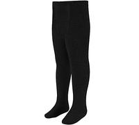 989Zé ENZO 3 Pack Girls Tights Plain Stretch Super Soft Cotton Rich Back To School Tights Age 3 - 13 Years (Black, 11-12 Years)