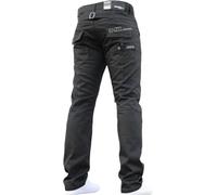 989Zé ENZO BNWT New Mens Jeans Blue Designer Branded Straight Washed All Waist & Sizes EZ329 Black WASH 40W / 30L