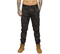 989Zé ENZO EZ409 Mens Camouflage Combat Joggers Military Trousers Cargo Camo Work Casual Cotton Pants (42, Khaki)