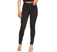 989Zé ENZO EZL416 Womens Jeans Skinny Stretch Trousers Ladies Denim Slim Fit Pants with Pockets All Waist Sizes UK 8-20 (14, Black)