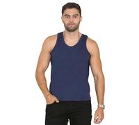 989Zé ENZO Mens 3 Pack Essential Fitted Vest 100% Cotton Training Gym Casual Tank Top EZV604 Vests MIX-3PK 4XL Multicolour