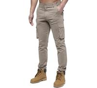 989Zé ENZO Mens Cargo Combat Pants Straight Leg Regular Fit Chino Trousers EZ425