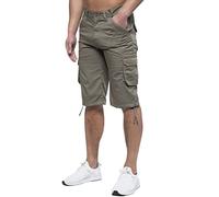 989Zé ENZO Mens Cargo Combat Shorts Summer Chino Casual Work Knee Length Pants EZS426 Shorts Khaki 38