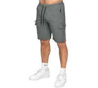 989Zé ENZO Mens Cargo Hiking Shorts Outdoor Lightweight Golf Casual Elasticated Waist Combat Half Pants EZS668_Shorts Grey M