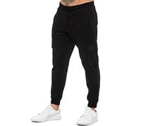 989Zé ENZO Mens Cargo Jogging Trousers Sweatpants Casual Gym Regular Fit Joggers Bottoms EZJGC599 Jogger Black XL
