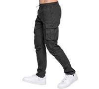 989Zé ENZO Mens Cargo Work Trousers Track Pants Casual Cotton Lightweight Running Trouser with Pockets