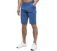 989Zé ENZO Mens Chino Shorts Cotton Regular Fit Summer Casual Smart Half Pants EZS429 Royal 34