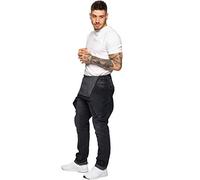 989Zé ENZO Mens Denim Jeans EZD390 Designer Cotton Dungarees Overalls Heavy Duty Waist Sizes 30-50 BLK 32 R