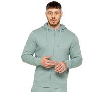 989Zé ENZO Mens Hoodie Zip Up Hooded Sweatshirt Long Sleeve (UK, Alpha, M, Regular, Regular, Sage)