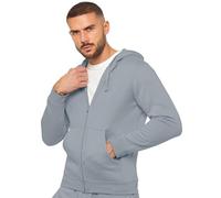 989Zé ENZO Mens Hoodie Zip Up Regular Fit Hooded Sweatshirt Long Sleeve (UK, Alpha, L, Regular, Regular, Coastal Blue)