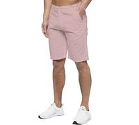 989Ze ENZO Mens Regular Fit Chino Shorts - 100% Cotton, Smart Casual, 10 Colours