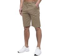 989Ze ENZO Mens Regular Fit Chino Shorts - 100% Cotton, Smart Casual, 10 Colours