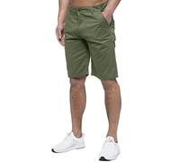 989Ze ENZO Mens Regular Fit Chino Shorts - 100% Cotton, Smart Casual, 10 Colours