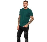 989Zé ENZO Mens Regular Fit T Shirt Plain Cotton Tee Crew Neck Top Short Sleeve Casual Tshirt