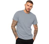 989Zé ENZO Mens Regular Fit T Shirt Plain Cotton Tee Crew Neck Top Short Sleeve Casual Tshirt (UK, Alpha, S, Regular, Regular, Coast Blue)