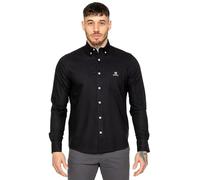 989Zé ENZO Mens Shirt Long Sleeves Casual Denim Regular Fit Button Down Shirt with Pockets MSH4 Shirts Black L