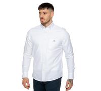 989Zé ENZO Mens Shirt Long Sleeves Casual Denim Regular Fit Button Down Shirt with Pockets MSH4 Shirts White M