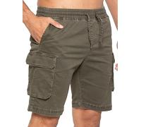 989Zé ENZO Mens Shorts Cargo Combat Casual Cotton Summer Stretch Shorts Regular Fit with Pockets EZS613 Shorts Khaki L