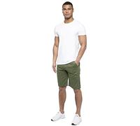 989Zé ENZO Mens Shorts Cotton Chino Pants Summer Casual Smart EZS429 Khaki 38