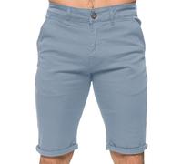989Zé ENZO Mens Slim Fit Shorts Stretch Cotton Chino Shorts Casual Summer Smart Half Pants with Pockets (UK, Waist, 34, Regular, Regular, Sky Blue)