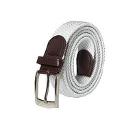 989Zé ENZO Mens Stretch Belts Ladies Elasticated Woven Adjustable Braided Metal Buckle Belt