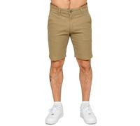 989Zé ENZO Mens Stretch Chino Shorts Casual Cotton Regular Fit Summer Half Pants EZS647 Shorts Beige 36