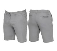 989Zé ENZO Mens Stretch Regular Fit Chino Shorts Comfort Cotton Casual Summer Holiday Outdoors Golf Shorts with Pockets EZS647 Light Grey 30