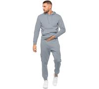 989Zé ENZO Mens Tracksuit Hooded Fleece Sweatshirt Overhead Hoodie Pullover Casual Fleece Cargo Combat Joggers Sweatpants Set (UK, Alpha, M, Regular, Regular, Coastal Blue)
