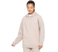 989Zé ENZO Women Oversized Hoodie Sweatshirt Soft Fleece Lined Pullover Zip Sweat Hood (UK, Alpha, L, Regular, Regular, Oatmeal)