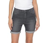 989Zé ENZO Womens Denim Shorts Skinny Stretch Slim Fit Above The Knee Turn Up Summer Shorts Grey 10
