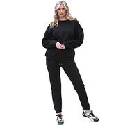 989Zé ENZO Womens Long Sleeve Oversized Sweatshirt Jogger Tracksuit Set Sweatshirt & Sweatpants