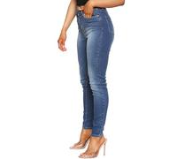 989Zé ENZO Womens Skinny Jeans Ladies Stretch Denim Cotton Trousers Pants with Pockets MID Blue 14