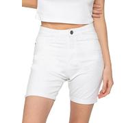 989Zé ENZO Womens Stretch Shorts Chino Casual Ladies Turned Up Hem Slim Fit Above Knee Cropped Pants EZLS630 Shorts White 8