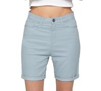 989Zé ENZO Womens Stretch Shorts Chino Casual Ladies Turned Up Hem Slim Fit Above Knee Cropped Pants (UK, Numeric, 6, Regular, Regular, Sky Blue)