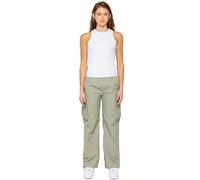 989Zé ENZO Womens Trousers Casual Parachute Cargo Pants with Pockets EZLCP656 Jogger Olive XL Short
