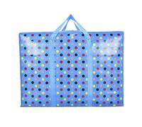98L Extra Large Storage Bags,Waterproof Dust Resistant Reusable Double Zipper Bag,For Moving House Clothing, Wardrobe storage, toys, laundry, bedding (Blue)