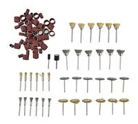 98Pcs Wire Wheel Brush Sanding Drum Grinding Bit Polishing Tool Set, Wireless Rotary Tool Accessories, Brass and Stainless Steel for Ceramic Glass Wood Metal
