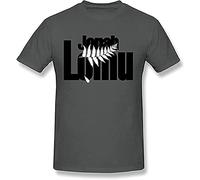98SUNYE QIGUAN Men's Jonah Lomu Rugby Union Player T-ShirtBlack (Large)