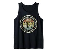 98th Birthday Vintage January 1927 Retro Limited Edition Tank Top