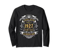98th Birthday Women 98 Year Old Men Born 1927 98 Birthday Long Sleeve T-Shirt