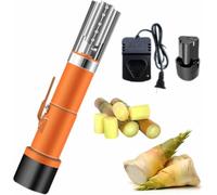 98W Electric Sugar Cane Peeler, Automatic Sugarcane Scraping Machine, with 2600MAh Lithium Battery, Double Bearing Motor