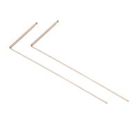 99.9% Copper Divining Rods Brass L Shaped Dowsing Equipment with Pendulum Set for Water Divining Tools and Treasure Hunting Metal Detection(A)