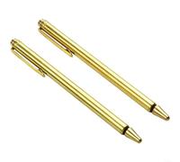 99.9% Copper Dowsing Rods, 2-Pack 55cm Telescopic Metal Detector for Water Gold Minerals, Portable Stainless Steel Finding Tools(Gold)
