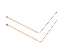 99.9% Copper Dowsing Rods - 2PCS Dowsing Rods With 1 Pendant, Detector Rod Copper Probe- For Divination, Divining Water, Treasure, Buried Items
