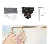 99 9% Copper Dowsing Rods and Pendulum Kit for Energy Healing and Finding Resources (3pcs)