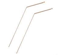 99.9% Copper Dowsing Rods Set, 2 PCS Gold Divining Rods for Water, Treasure, Mineral and Lost Item Searching, Durable Metal Detecting(Single Head-Ball)